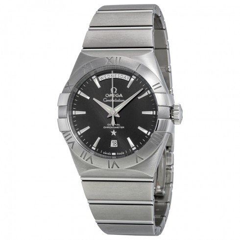 Omega Constellation Chronometer Black Dial Stainless Steel Men's Watch 123.10.38.22.01.001 Constellation