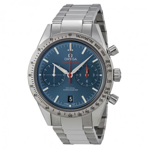 Omega Speedmaster Chronograph Blue Dial Stainless Steel Men's Watch 33110425103001 Speedmaster