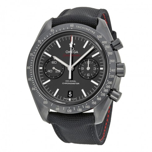 Omega Speedmaster Co-Axial Chronograph Black Dial Black Fabric Men's Watch 31192445101003 Speedmaster