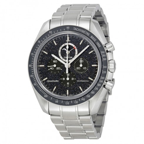 Omega Speedmaster Moonwatch Chronograph Black Dial Stainless Steel Men's Watch 31130443201001 Speedmaster