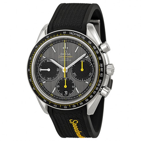 Omega Speedmaster Racing Grey Dial Black Rubber Men's Watch 32632405006001 Speedmaster