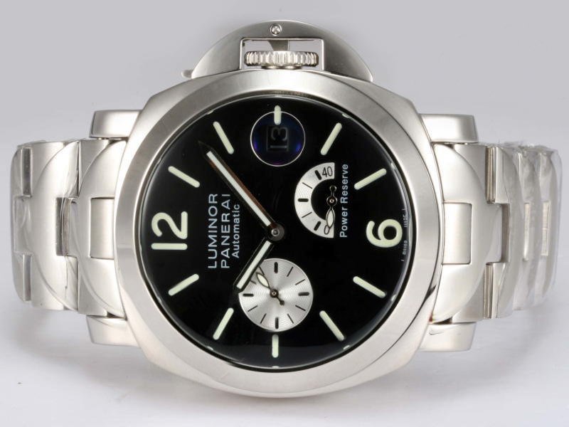 Panerai Luminor PAM00171 Stainless Steel Bezel Silver Stainless Steel Strap Watch