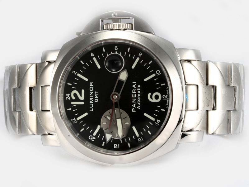 Panerai Luminor PAM088 Automatic Stainless Steel Bezel Black Dial Watch