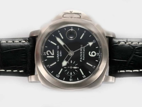 Panerai Luminor PAM088 Midsize Black Crocodile Leather Strap 44mm Watch