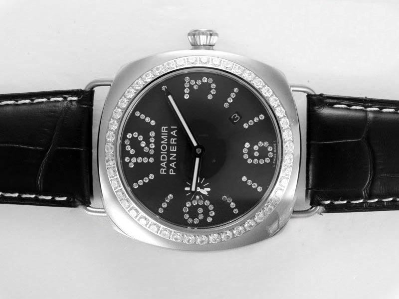Panerai Radiomir PAM00380 Black Cow Leather Strap Black Dial 45mm Watch