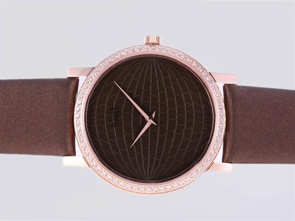 Piaget Altiplano 24289 Brown Crocodile Leather Strap Mens Watch