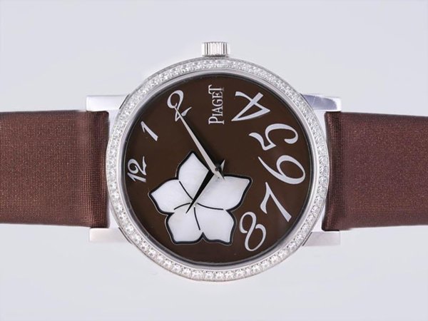 Piaget Altiplano G0A32077 Stainless Steel with Diamond Bezel Quartz Brown Dial Watch