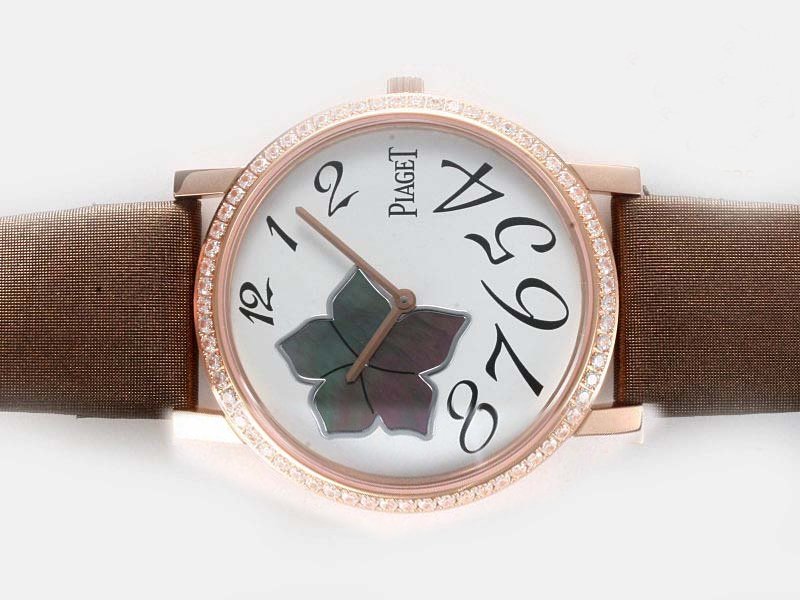 Piaget Altiplano G0A32077 Womens Brown Crocodile Leather Strap Watch