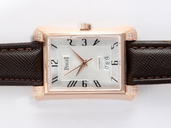 Piaget Upstream Upstream 2824 Stainless Steel with Rose Gold Bezel White Dial Automatic Watch