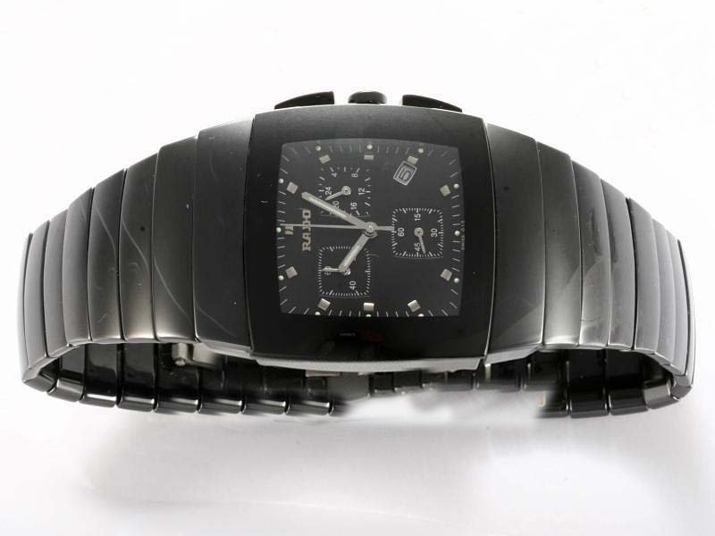 Rado Sintra 629.0615.3.015 Square Black Dial Black Ceramic Strap Watch