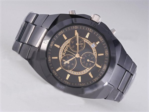 Rado Sintra 89552 Mens Ceramic Bezel Quartz Chronograph Watch