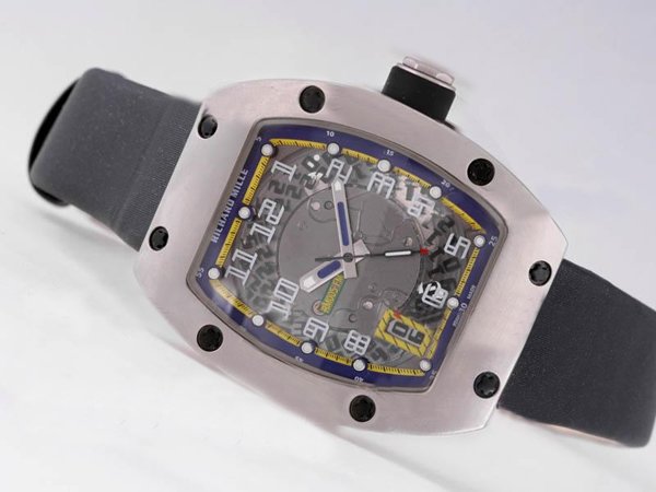 Richard Mille RM2009 RM005 Rectangle Mens Stainless Steel Case Watch