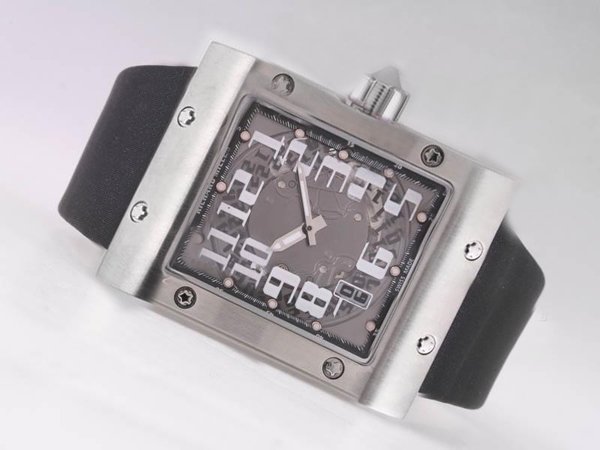Richard Mille RM2009 RM016 Mens Stainless Steel Case Stainless Steel Bezel Watch