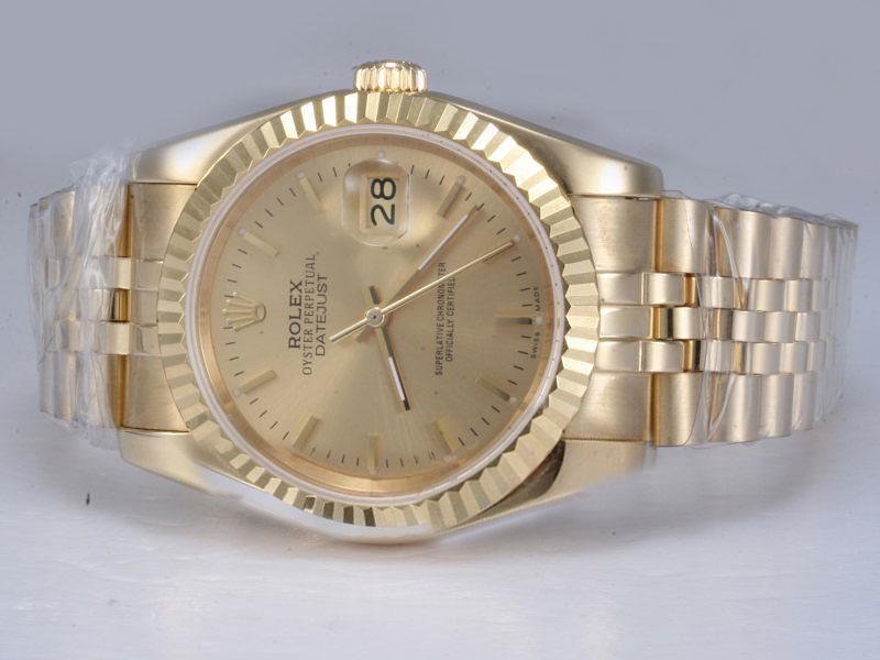 Rolex Datejust 116238 Gold Dial Automatic Man:36mm / Lady:26mm Watch