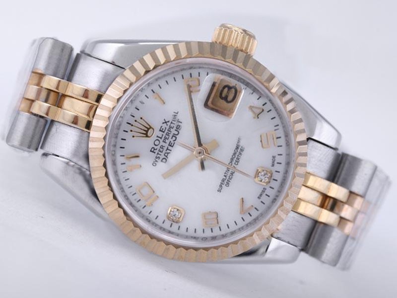 Rolex Datejust 16233 Stainless Steel Case Stainless Steel with 18k Gold Bezel Watch
