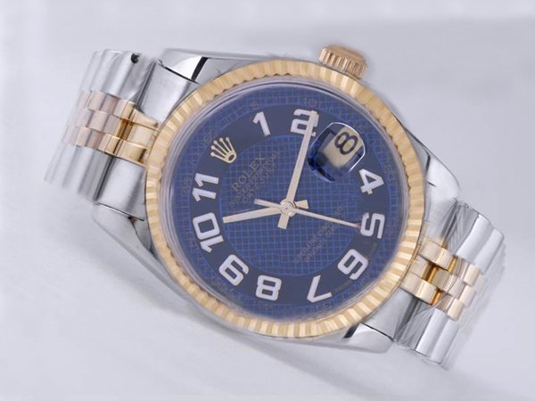 Rolex Datejust 179173 Blue Dial 36mm Silver Stainless Steel Strap Watch