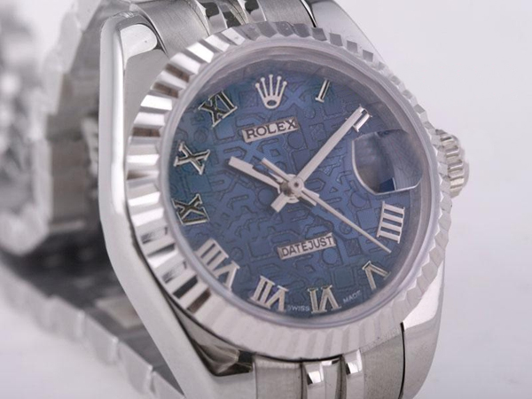 Rolex Datejust 79174 Silver Stainless Steel Strap Blue Dial Stainless Steel Bezel Watch