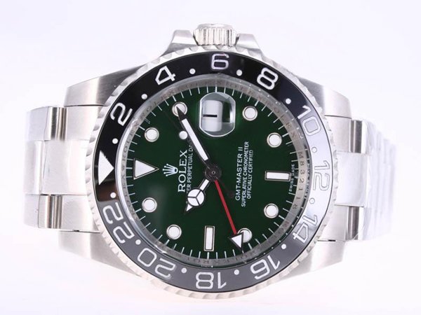 Rolex GMT II 116710 Stainless Steel Bezel Mens Stainless Steel Case Watch