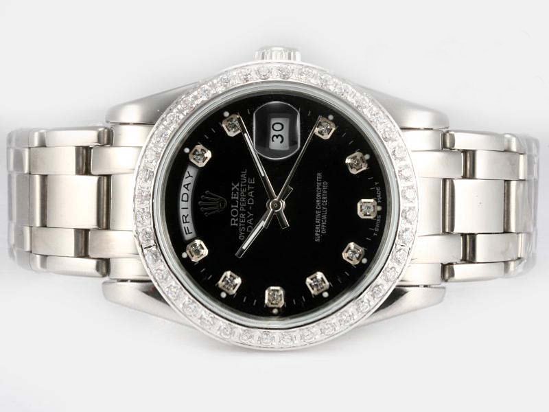 Rolex Masterpiece 116234WGDSOD Automatic Black Dial Stainless Steel with Diamond Bezel Watch