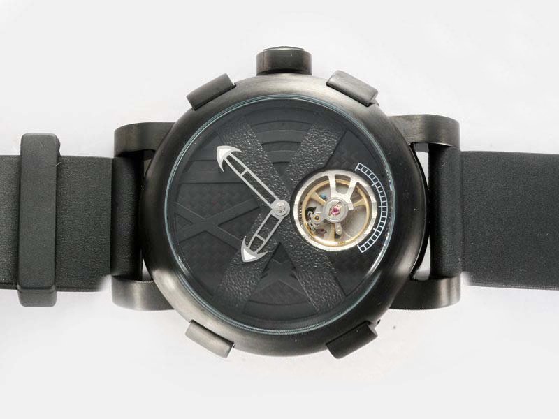 Romain Jerome Chronographes TO.T.222BB.00.BB Automatic Black Dial Round Watch