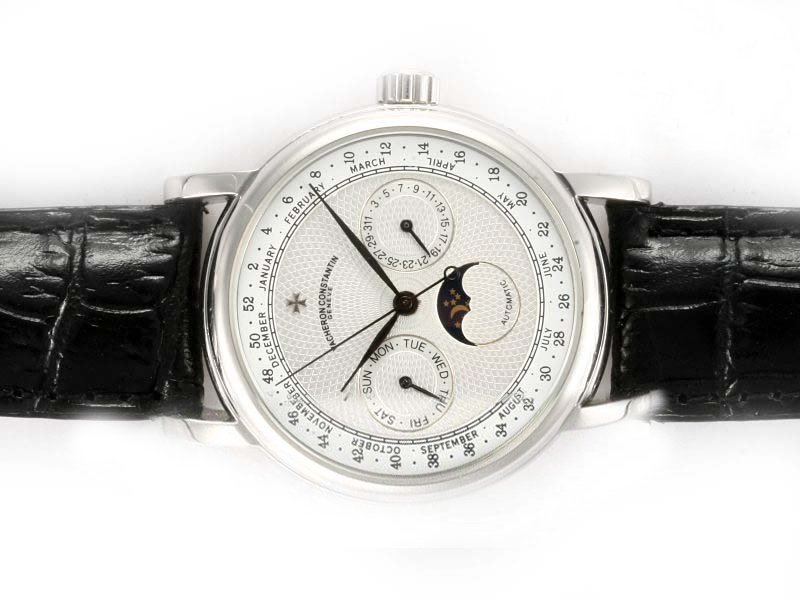 Vacheron Constantin Malte 42005 Stainless Steel Bezel White Dial Automatic Watch