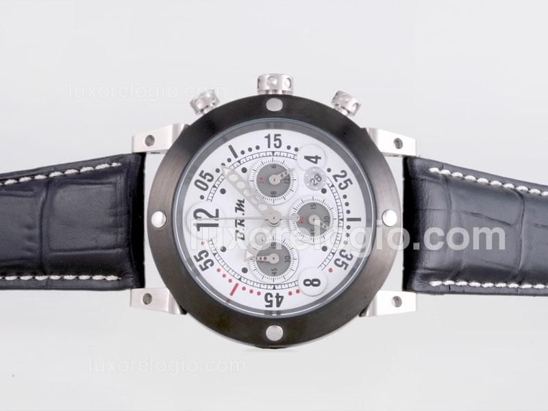 B.R.M GP40 Working Chronograph with White Dial