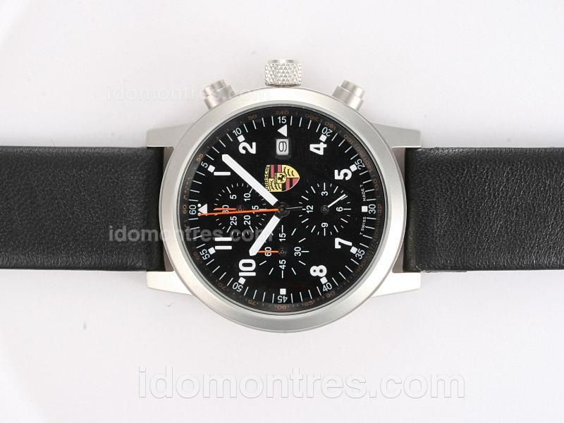 Porsche Design Classic Working Chronograph with Black Dial