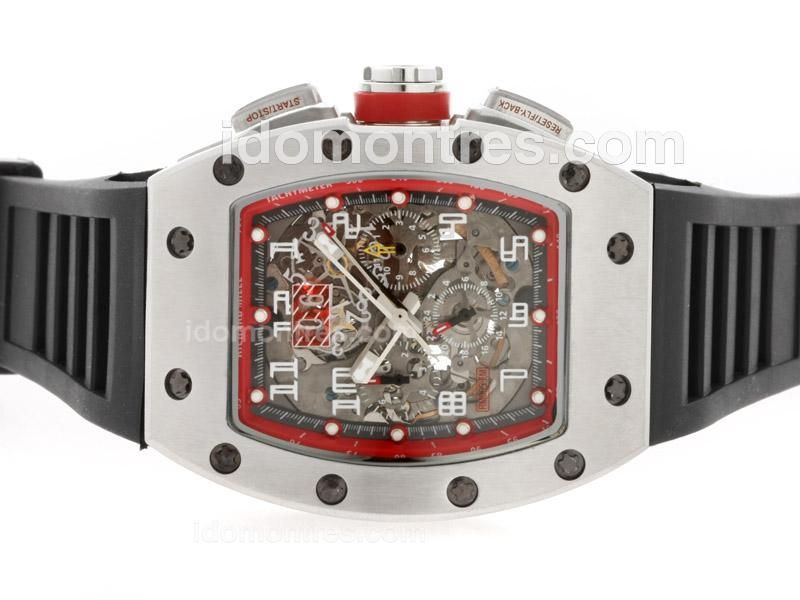 Richard Mille RM005 Automatic with Skeleton Dial-Red Marking