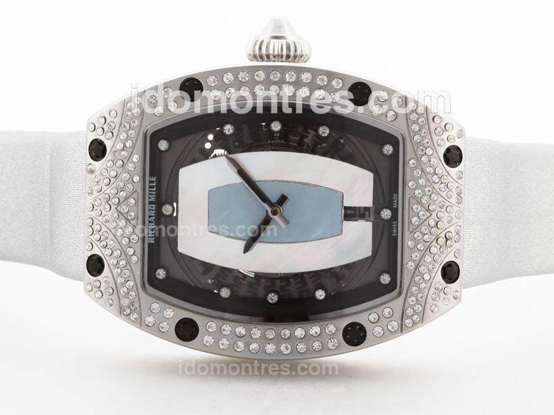 Richard Mille RM007 Automatic MOP Dial with Diamond Bezel & Marking