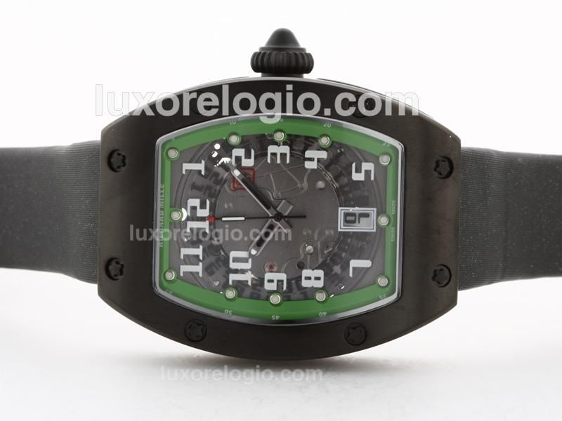 Richard Mille RM007 Automatic PVD Case with Green Minute Track