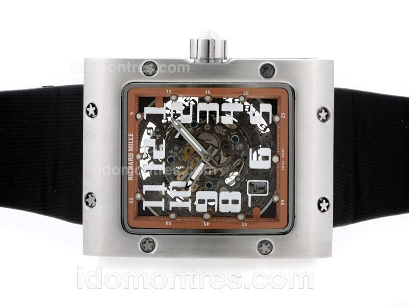 Richard Mille RM016 Automatic with Skeleton Dial-Brown Bezel