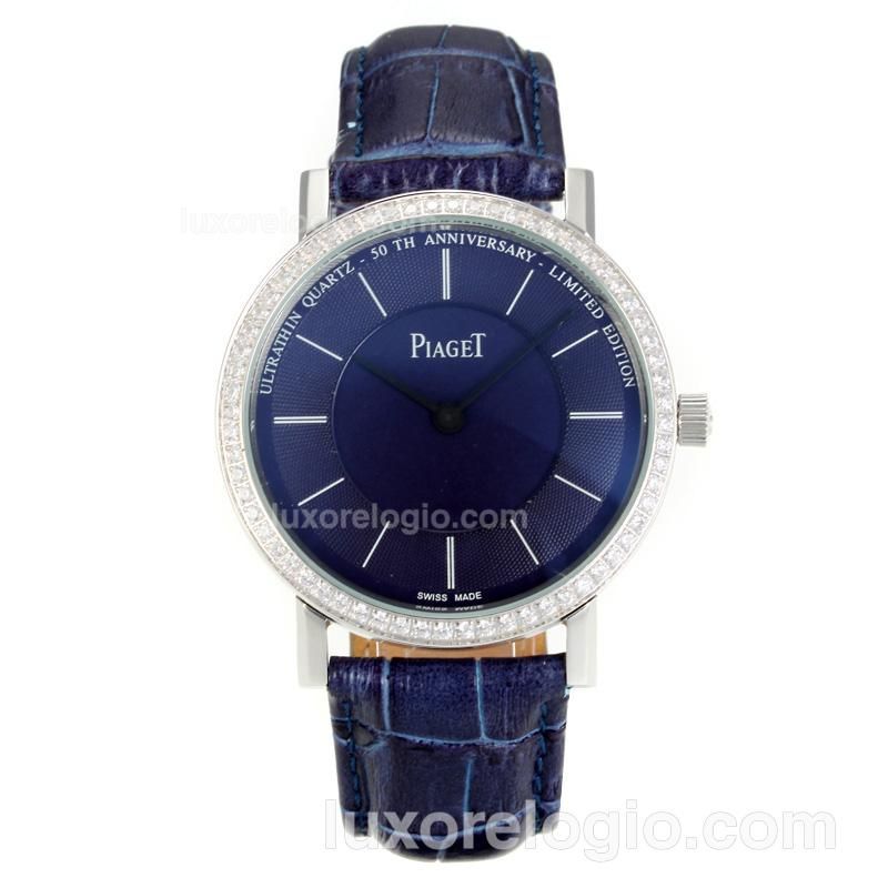 Piaget Altiplano Diamond Bezel with Blue Dial-Limited Edition