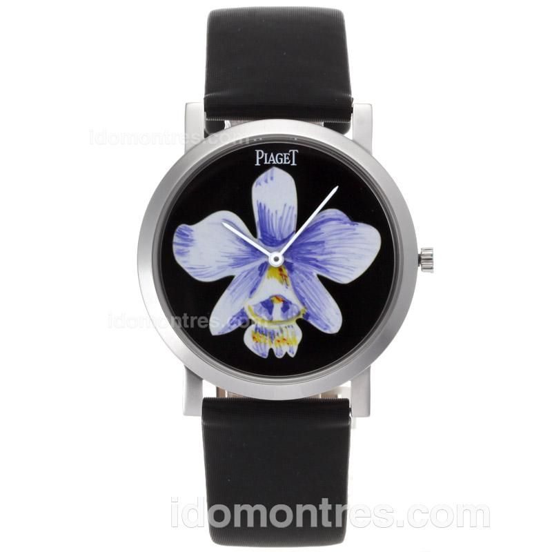 Piaget Altiplano Swiss ETA Movement with Flower Dial-Leather Strap