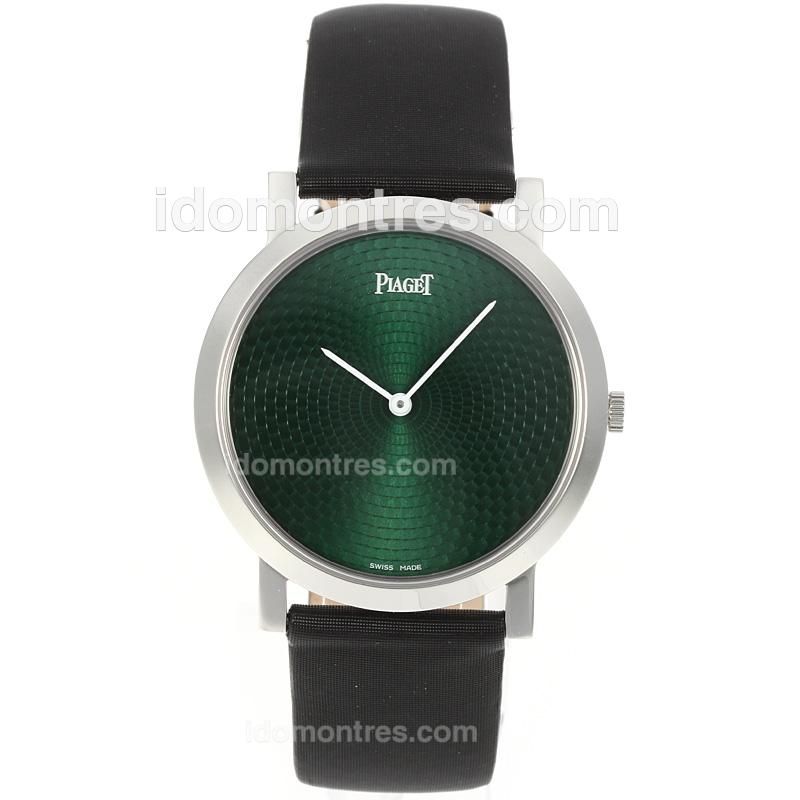 Piaget Altiplano Swiss ETA Movement with Green Dial-Leather Strap