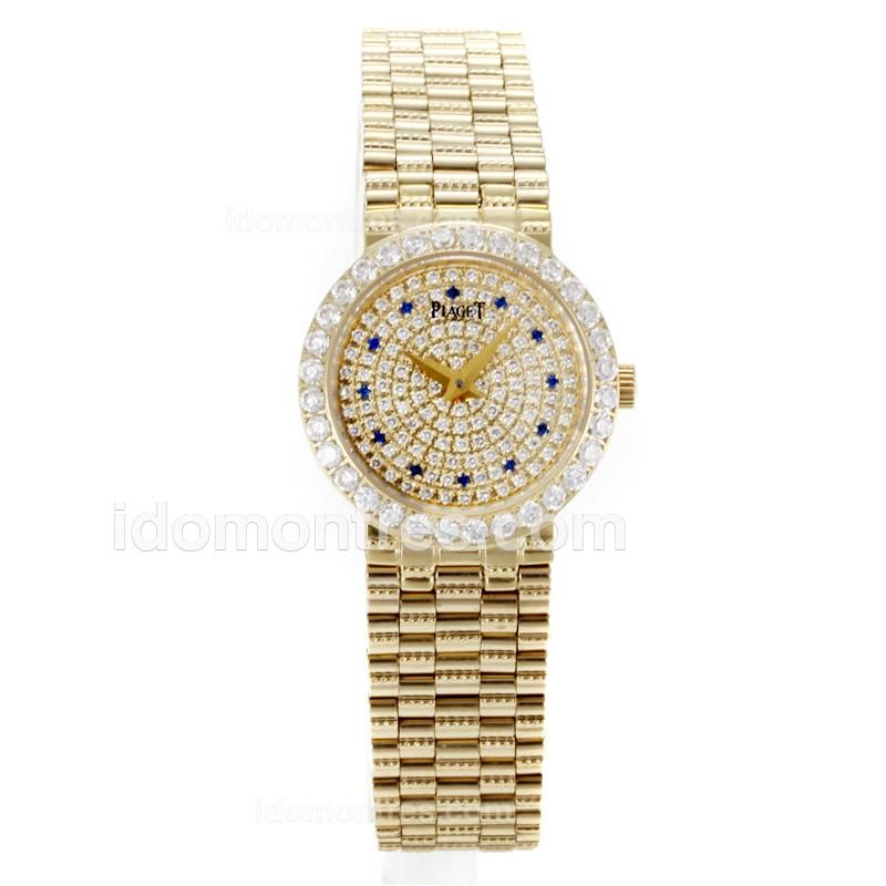 Piaget Altiplano Yellow Gold Case with Diamond Bezel and Dial - Diamond Markers