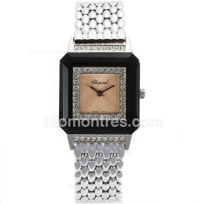 Chopard Classic Diamond Bezel with Champagne Dial S/S-Lady Size