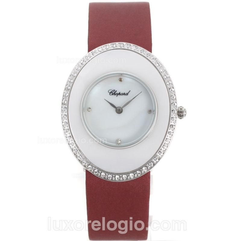 Chopard Classic Diamond Bezel with MOP Dial-Lady Size