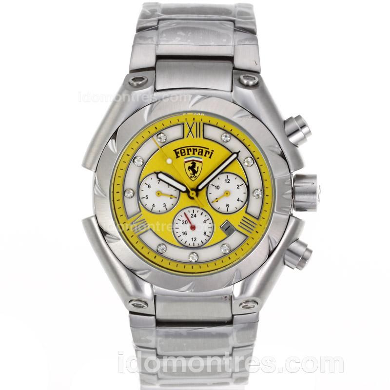Ferrari Automatic with Yellow Dial S/S