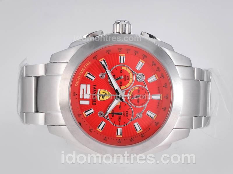 Ferrari Working Chronograph with Red Dial