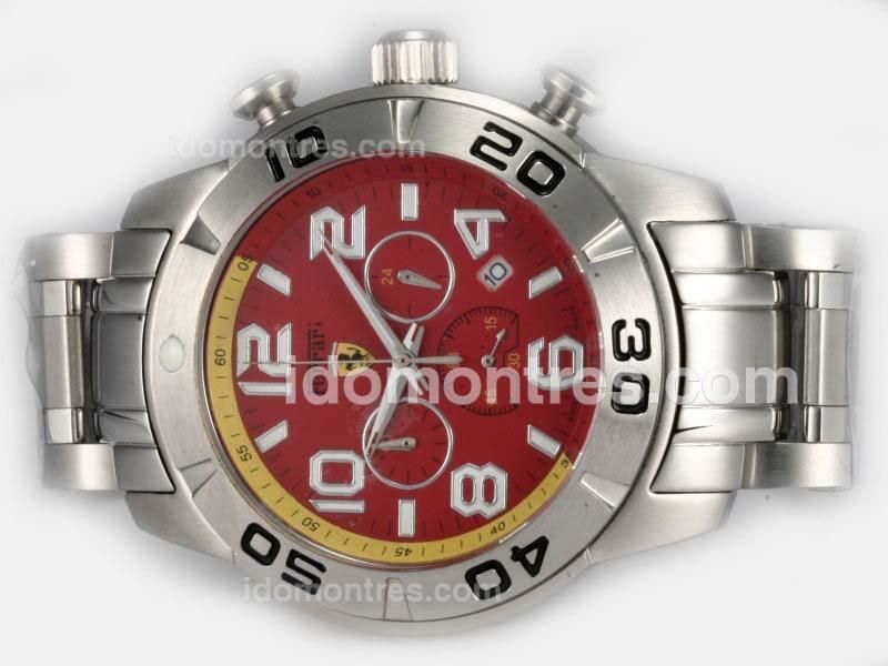 Ferrari Working Chronograph with Red Dial