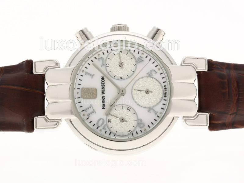 Harry Winston Premier Automatic with White Dial-Lady Size