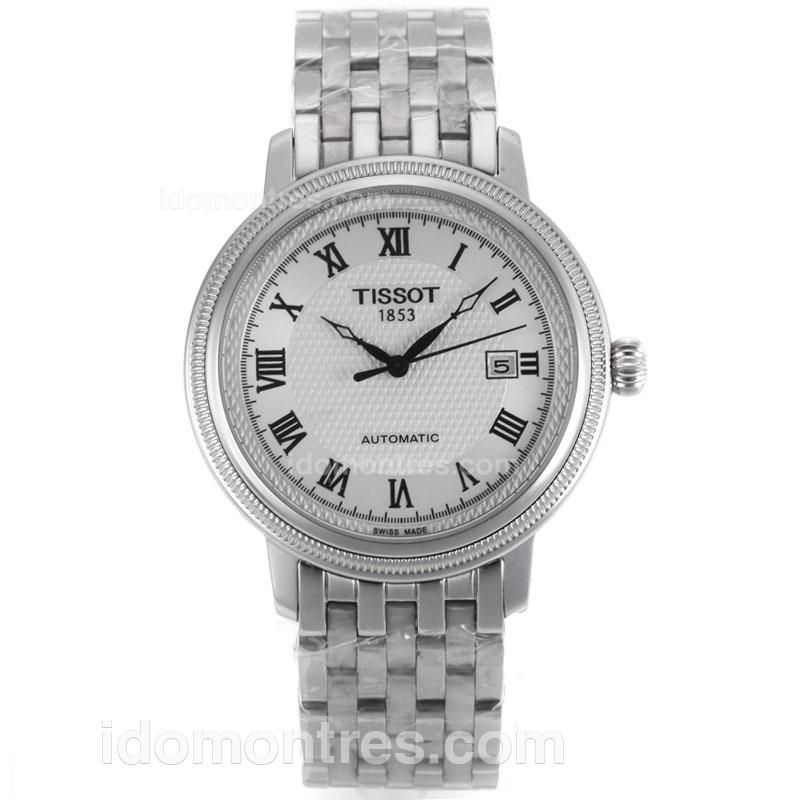 Tissot Classic Automatic Roman Markers with White Dial S/S-Sapphire Glass