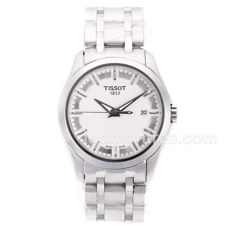 Tissot Classic Automatic with White Dial S/S