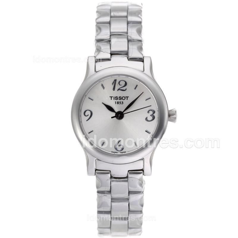 Tissot Classic Silver Case with Silver Dial S/S-Lady Size