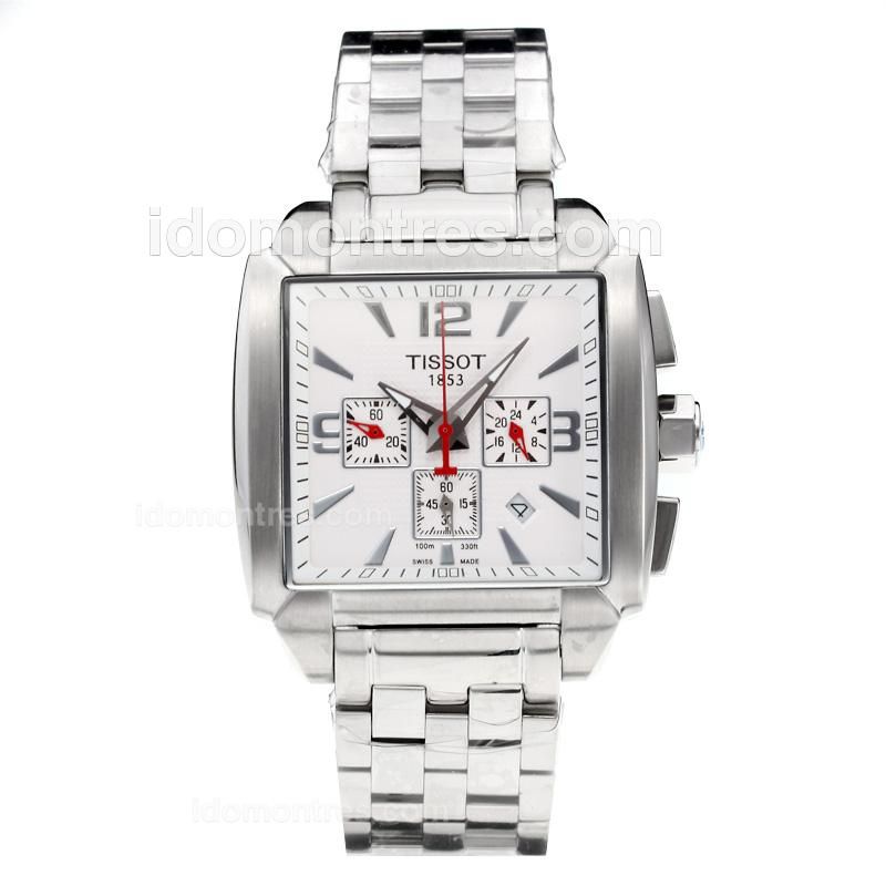 Tissot Classic Working Chronograph with White Dial