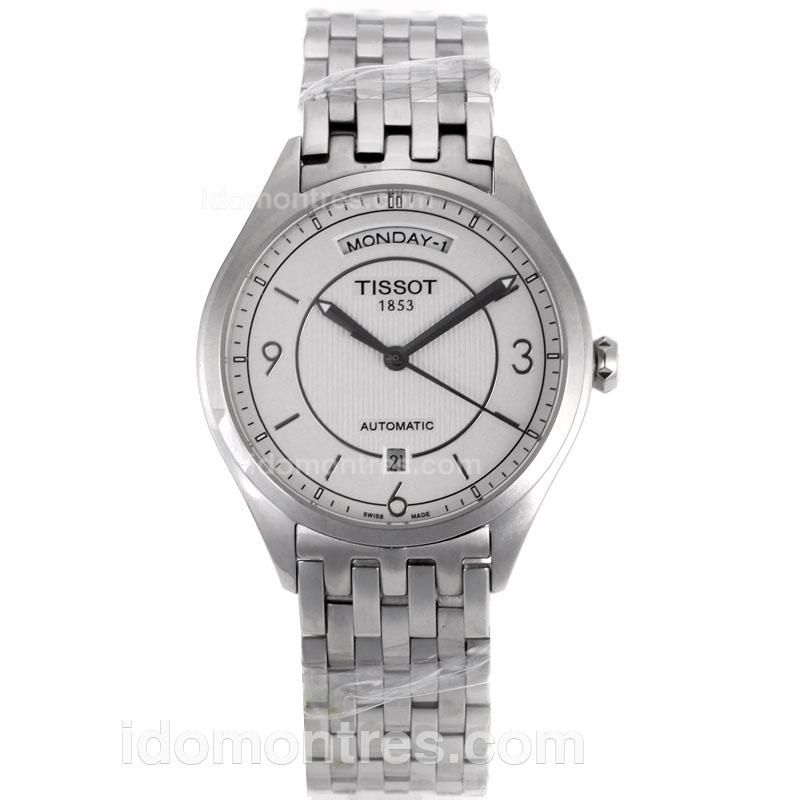 Tissot Day-Date Automatic with White Dial S/S