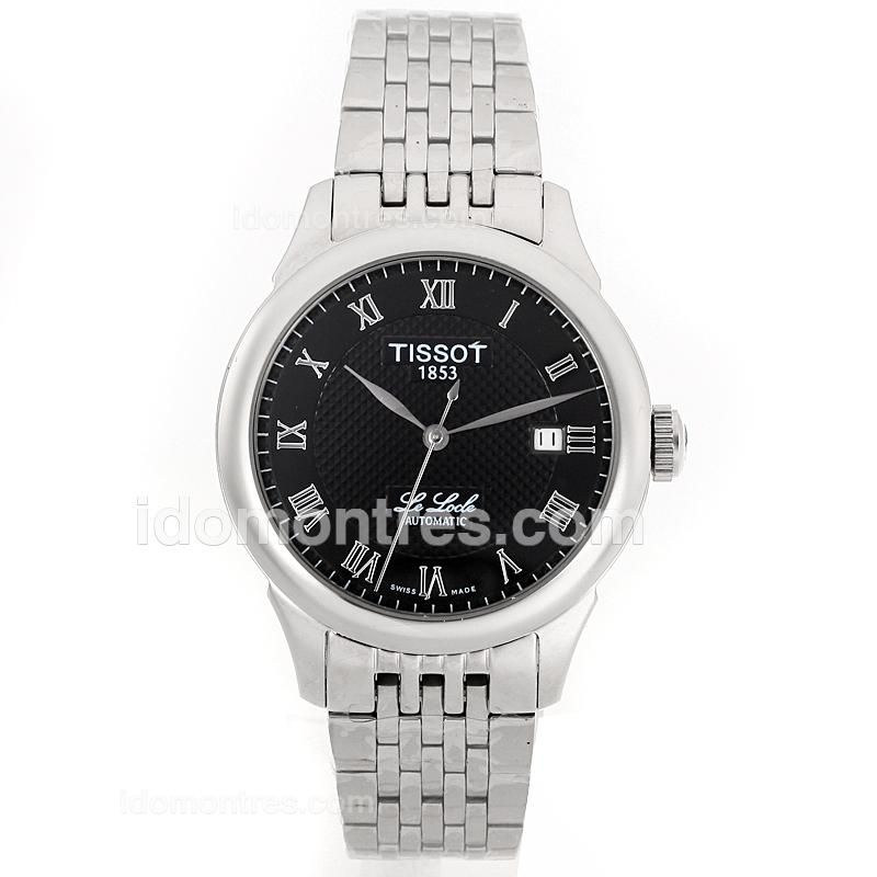 Tissot Le Locle Automatic Roman Markers with Black Dial S/S