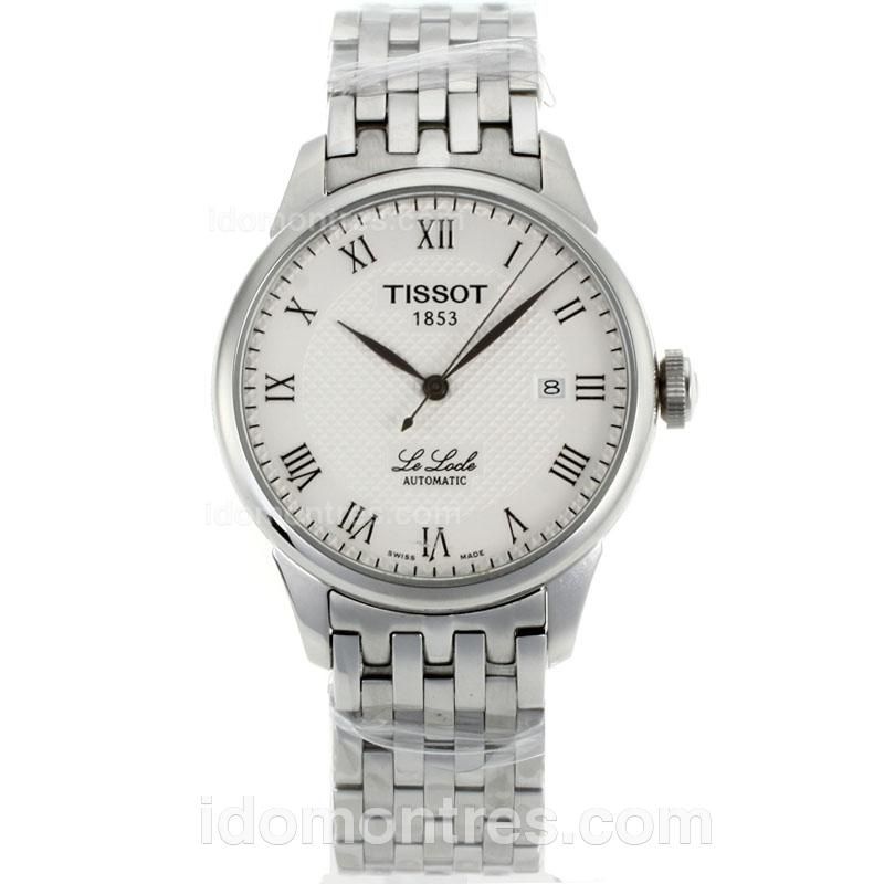 Tissot Le Locle Automatic Roman Markers with White Dial S/S