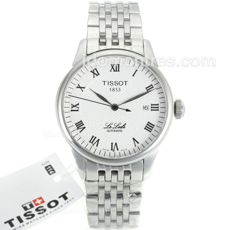 Tissot Le Locle Automatic Roman Markers with White Dial S/S