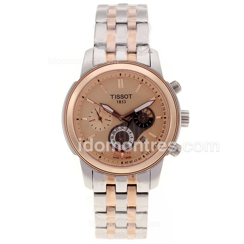 Tissot PRC200 Automatic Two Tone with Champagne Dial-Sapphire Glass